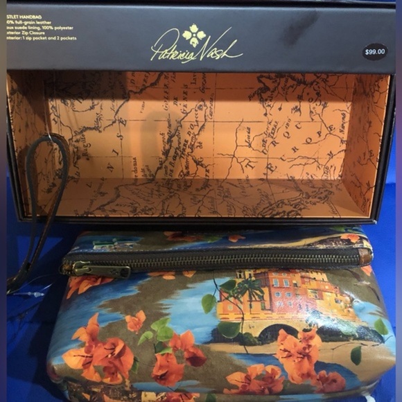 Patricia Nash beautiful French Riviera Giada foldover purse clutch new in box - Picture 8 of 16